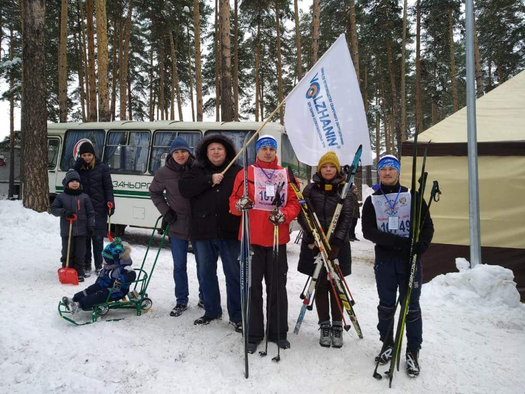 Коллектив завода «Волжанин» принял активное участие во Всероссийской массовой гонке «Лыжня России 2019»